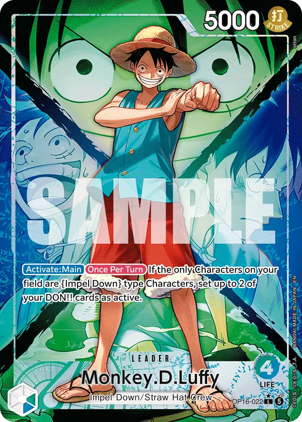 Monkey.D.Luffy leader card